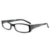 In Style Eyes Super Strength II High Magnification Reading Glasses - Full-Rimmed Rectangle Frame, Non-Polarized Lens - Burgundy - 7.0x