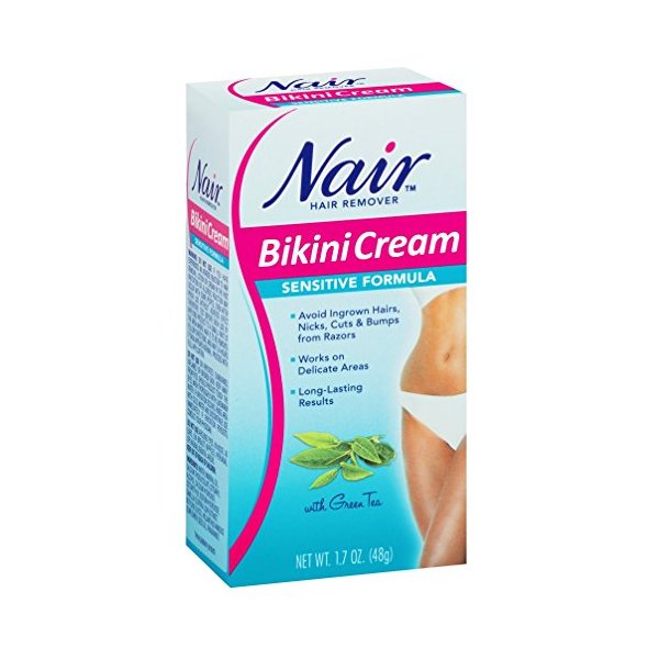 Nair Nair Sensitive Bikini Cream Hair Remover - 1.7 oz: 3 Units.
