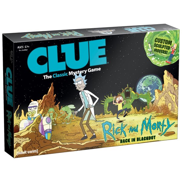 USAOPOLY CLUE: Rick and Morty | Featuring Characters from The Adult Swim TV Show Rick & Morty | Collectible Clue Board Game | Perfect for Rick & Morty Fans