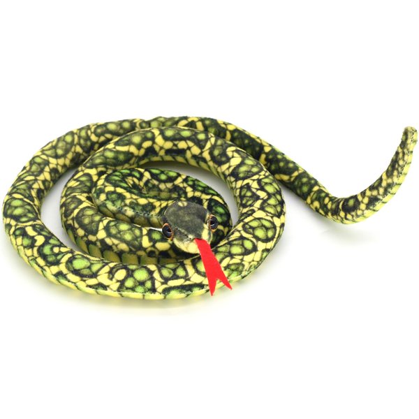 Bakalizoo 3.6 ft Long Soft Snake Dolls, Cute Stuffed Animals Plush Pranks Spoof Stuff Toys, Gifts for Kids, Child, Birthday, Halloween, Christmas, Home Decor (Green)
