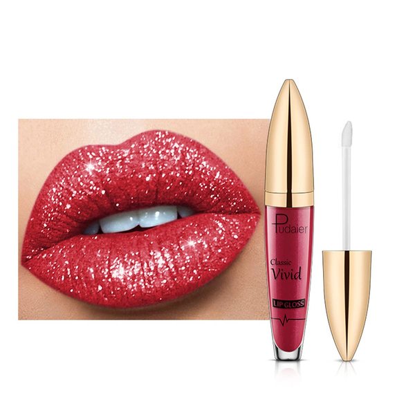 Easilydays Halloween Diamond Shiny Matte Lipstick, Gothic Glitter Liquid Lip Gloss, Sparkling High Pigment Waterproof Long Lasting Lipsticks, Bold Shimmer Lip Glaze Lips for Masquerade, Cosplay, Halloween Makeup (#03)