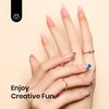 Beetles 3PCS Nail Blooming Gel & No Wipe Gel Base Top Coat Set, 15ML Shine Finish Long Lasting Top Base Gel Spreading Marble Effect Soak off UV LED Nail Gel Nail Art Design Manicure Gifts for Women
