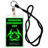 Biohazard Containment Unit Novelty Laminated Card with Lanyard Halloween Costume Movie Prop