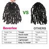 Beverlee Butterfly Short Bob Faux Locs Crochet Braids Pre-twisted Soft Locs Hair for Women #1B