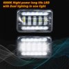 Voltage Automotive LED 4x6 Inch Dual Function Daytime Driving Light 6000K Off-Road (2 Pack + 1 Harness)