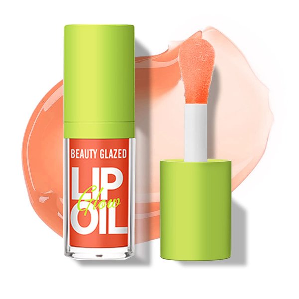 MYUANGO Lip Oil Moisturizing, Hydrating Lip Care Lip Tint, Shiny Lip Glow Vegan Plumping Lip Gloss for Dry Lips (103-SWEET)