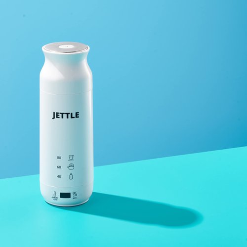 Jettle Electric Kettle - Travel Portable Heater for Coffee Tea Milk Soup - Stainless Steel Travel Water Boiler tea pot with Temperature Control - LED - Automatic Power Off - 450ml - Kitchen Appliance