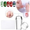 Biutee Nail Stamping Plate Kit 2 Nail Stamper 13 Nail Art Stamp Plate Set 2 Scraper Nail Stamping Kit Template Image Plate Stencils Tool for Manicure Lace Design Holiday
