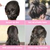Vaincre Bobby Pin Hair Pins - 150 Count Bobby Pins Brown Bulk with Storage Case, Pain-Free Hairpin Hair Pin for Buns, Hair Accessories Hairclips Hair Clips for Women and Girls (Brown, 2 inch)