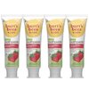 Burt’s Bees Kids Toothpaste, Strawberry Flavor, with Fluoride, Strawberry Splash, 4.7 oz, Pack of 4