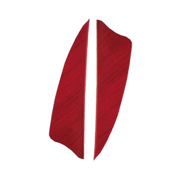 MILAEM 50 Pcs Turkey Feather Fletching 3 Inch Right Wing Arrow Feathers Vanes(Red)