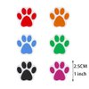 Paw Prints Stickers,(1 Inch/ 500 Stickers) Dog Stickers Dog Puppy Paw Prints Stickers,Colorful Self-Adhesive Labels Animal Decal,Paw Prints Envelope Seal for Classroom Kids (Black+Multi, 1 Inch)