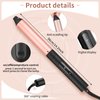WILLBOND 6 in 1 Curling Iron Instant Heat up Curling Wand Set with 6 Interchangeable Ceramic Barrels and 3 Temperature Adjustments Curler Set Fast Heating Hair Wand Curler with Protective Glove