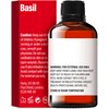 H’ana Basil Essential Oil for Diffuser - 100% Natural Basil Oil Essential Oil for Hair, Herbaceous & Refreshing Aroma (1 fl oz)