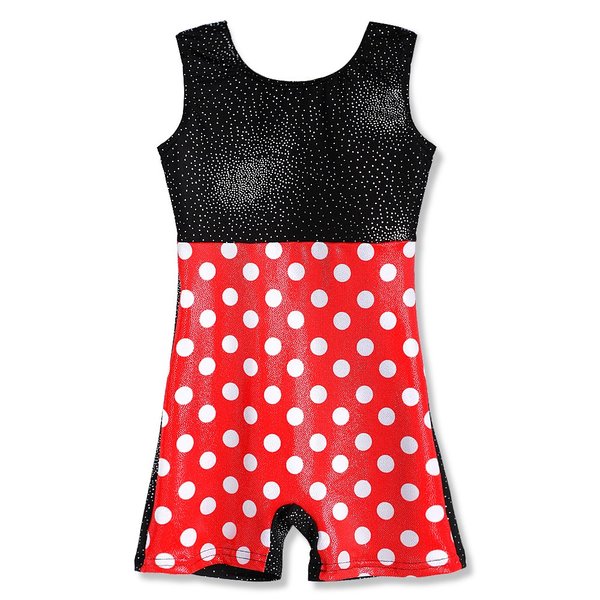 HOZIY Gymnastics Leotards for Girls 3t 4t Cheap Leotards Biketards for Gymnastics Shiny Unitards