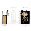 Big Dot of Happiness Adult 70th Birthday - Gold - Birthday Party Favor Boxes - Set of 12