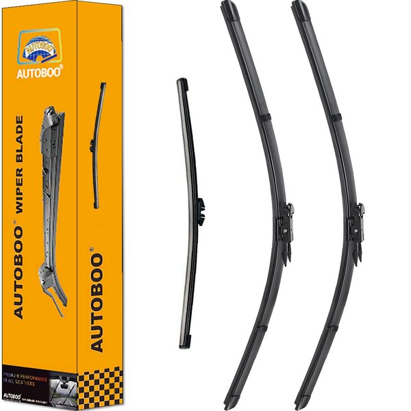 3 Wiper Blades Replacement for Ford Explorer 2011-2018,Original Equipment Replacement Front and Rear Windshield Wiper Blade - Pinch Tab 26"/22"/11" (Set of 3) OE# BB5Z-17528-E/D/A