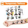 48 PCS Panda Party Favors 24PCS Tattoos Stickers 24PCS Slap Bracelets Wristbands Perfect for Panda Themed Birthday Baby Showers or Classroom Rewards Ideal Decor and Gifts for Girls and Boys