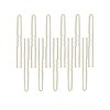 ForPro Professional Collection Hair Pins (320-Count Approx), Blonde, 3" L, Ball-Tipped, Crimped, Non-Damaging, 1 Lb.