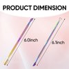 NSYRT 4Pcs Double Ended Cuticle Pusher and Nail Polish Scraper Professional Stainless Steel Double Ended Nail and Cuticle Care Tool