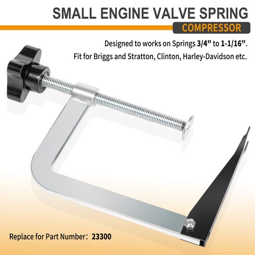 johntruck Small Engine Valve Spring Compressor Tool Works on Springs 3/4" to 1-1/16" Fit for Briggs and Stratton, Clinton, Harley-Davidson & More, Replace 23300