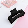 WLLHYF 3.5 Inch Square Hair Claw Clips Non-slip Matte Barrettes Strong Hold Jaw Hairpins Medium Banana Clamps Rectangle Hair Styling Accessories for Women Girls Thick Thin Hair (Black)