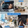 Frienda Mini Digital Clock Small Magnetic Clock Car Dashboard Clock Stick on Clock Self Adhesive Bracket Digital Clock Battery Operated(Black, 3 Pieces)