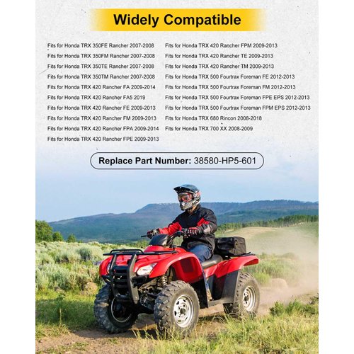 BOQNZN Fuel Pump Relay Fits for Honda TRX420 Rancher 420 FM FE TE TM 2007-2014 Foreman 500 2012-2013 Rincon 680 2008-2019 Replace 38580-HP5-601 38580-HP5-600