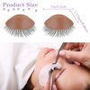WBCBEC 3 Pairs Replacement Eyelids for Mannequin Head Removable Realistic Eyelids with Eyelashes Mannequin Head Eyelids for Eyelash Training Practice Makeup Eyelash Extensions