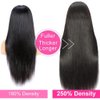 Larhali 250% Density 13x6 Lace Front Wigs Human Hair 26 Inch Straight HD Transparent Lace Front Human Hair Wigs for Black Women Glueless Wigs Human Hair Pre Plucked with Baby Hair