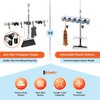 Mop and Broom Holder Wall Mount Self Adhesive - Broom Hanger Wall Mount - Mop Holder Wall Mounted - Broom Rack - Utility Hooks for Broom and Mop Organizer Wall Hanging - Broom Closet Organizer Storage