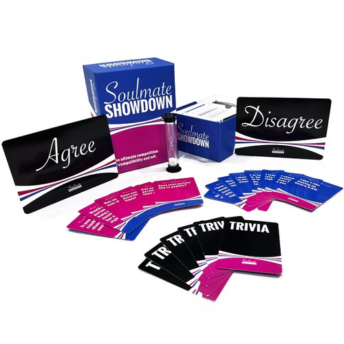 Soulmate Showdown Couples Card Game - Collaborate Through Three Exciting Rounds and Learn Something New About Your Relationship