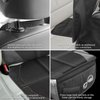 LUILANC Car Seat Protector with Thickest Padding,Waterproof 600D with Storage Pockets,Non-Slip Pets Fabric Child Baby Cover Leather Reinforced Vehicle Seat 1 Pack (Black)