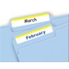 Avery File Folder Labels on 4" x 6" Sheets, Easy Peel, White/Yellow, Print or Write, 2/3" x 3-7/16", 252 Labels (5209)