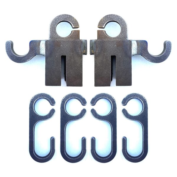 Magnum Target 3/8” AR500 Steel Shooting Target Conduit T-Post Pipe Stands and Hooks - (2 Mounts/4 Hooks)