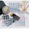 Le Fu Li 9 Sheets Eye Body Face Gems makeup gems Jewels Rhinestone Stickers Self Adhesive Crystal Rainbow Makeup Diamonds Face Stick Gems for Women Festival Accessory and Nail Art Decorations…