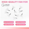 GLAMOREYELASH 750 Promade Fans Loose Mix, Natural Eyelashes Extensions 3D-16D, Handmade Individual Lashes 0.03/0.05/0.07mm Thickness, C CC D, 8-16mm Length for Fluffy Eyelash Cluster (14D-0.03-C, 15-16-17mm)
