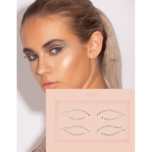 Crystal Eyeliner Jewels ✮ Mercy London Costume Accessories Face Gems Jewels All In One Halloween Headpiece Stick On