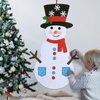 Max Fun DIY Felt Snowman Games Set with58Pcs Crafts Kit Wall Hanging Xmas Gifts for Christmas Winter Holiday Party Decorations (Snowman)