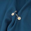 Sttiafay Vintage Daisy Flower Earrings White Flower Drop Earrings Enamel Flower Stud Earrings Boho Sunflower Earrings Jewelry for Women and Girls