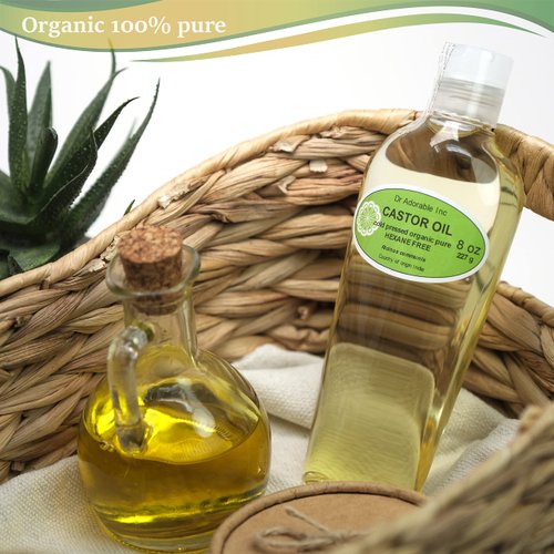 Dr Adorable - 8 oz - Premium Castor Oil - 100% Pure Natural Organic Cold Pressed Virgin