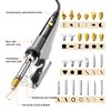96pcs Wood Burning Kit, Professional Wood Burner Pen Tool, Creative Tool Set Adjustable Temperature WoodBurner for Embossing/Carving,Suitable for Beginners,Adults (BLACK)