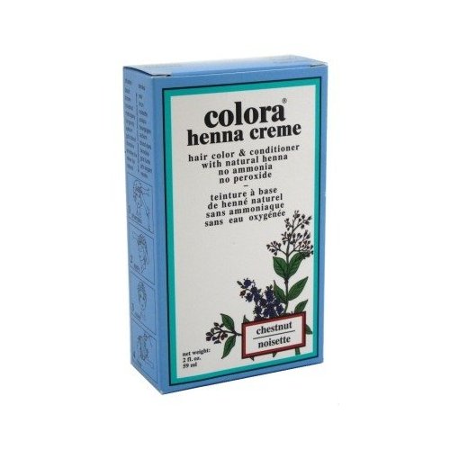 Colora Henna Creme Hair Color Chestnut 2 Ounce (59ml) (6 Pack)