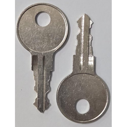 2 Keys Cut to Key Code TM714 for all locks (You Must Have The Letters TM Before The Numbers) Better Built, Kobalt, TriMark, Duralast, Toolbox, Tool Box, RV, Motorhomes, Tonneau Covers, Utility Bodies.