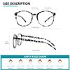 VisionGlobal Blue Light Blocking Glasses for Women/Men, Anti Eyestrain, Computer Reading, TV Glasses, Stylish Oval Frame, Anti Glare(Leopard,No Magnification)