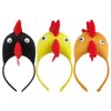 WRITWAA 3Pcs Chicken Hair Hoop, Easter Headbands Cartoon Rooster Hair Bands for Halloween Decorations, Animals Ears Headdress Cute Headbands for Cosplay Party