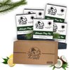 The Black Stuff Pine Tar Soap - Mens Bar Soap Made with Pine Tar, Organic Ingredients and Essential Oils - Handmade Cold Process Body Soap for Men - Moisturizing and Cleansing Bath Soap (5 Packs)