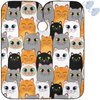 visesunny Barber Cape Gray White Cat Animal Polyester Hair Cutting Salon Cape Apron Anti-Static Haircut Water-Resistant Shaving Cloth Beard Shaving Bib Hairdressing Cape