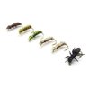 YZD Nymph Flies Set 24 Piece Fly Fishing Lure for Trout Premium Wet Flies Bead Head Nymph Flys Trout Fly Fishing Hooks Gear Bait Flyfishing Flies Assortment (F Selection of 24 Flies – Assorted)…
