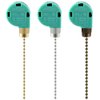 Topbuti 3 Pack Ceiling Fan Switch 3 Speed 4 Wire Zing Ear ZE-268S6 Fan Pull Chain Switch Replacement Speed Control Switch for Ceiling Fan Light, Wall Lamps, Cabinet Light (Multicolored)
